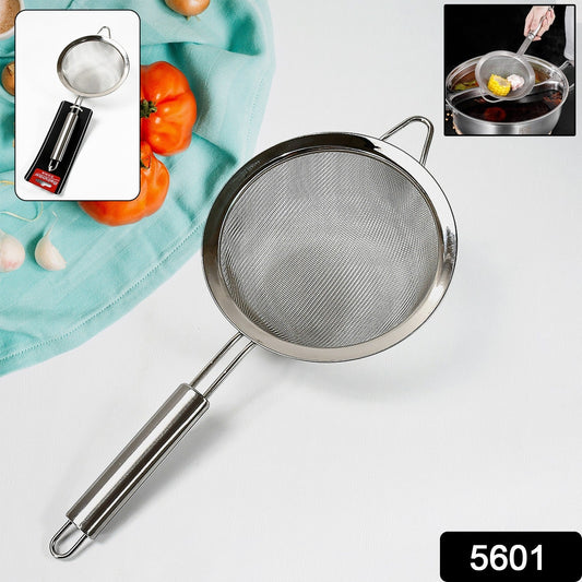 Mesh Sieve Quality Stainless Steel Fine Mesh Strainer with Sturdy Handle and Hook
