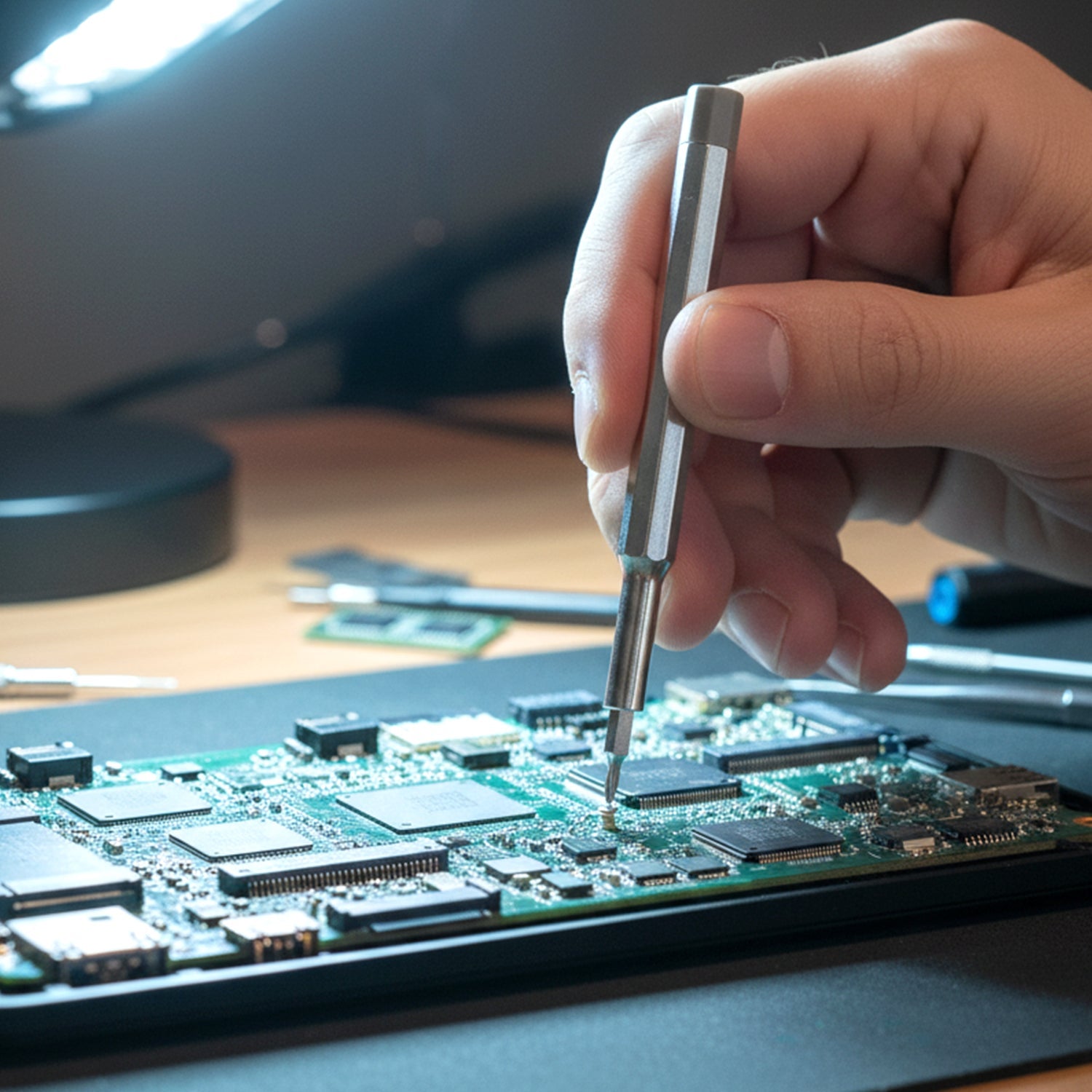 Professional electronics repair tool set