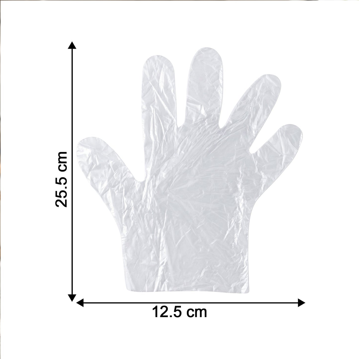 Disposable Small Plastic Gloves, for Kitchen, Food Handling, and Cleaning Tasks (100 Pc)