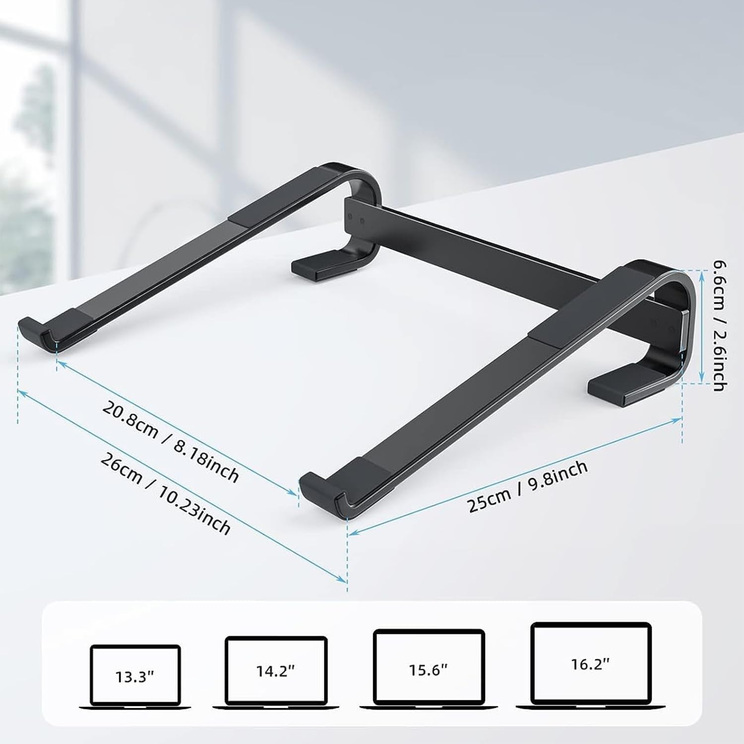 Sturdy metal laptop stand        
