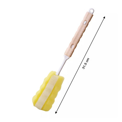 Bottle and mug cleaning brush with sponge tip for daily kitchen use – .in