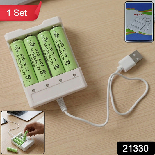 USB powered battery charger set