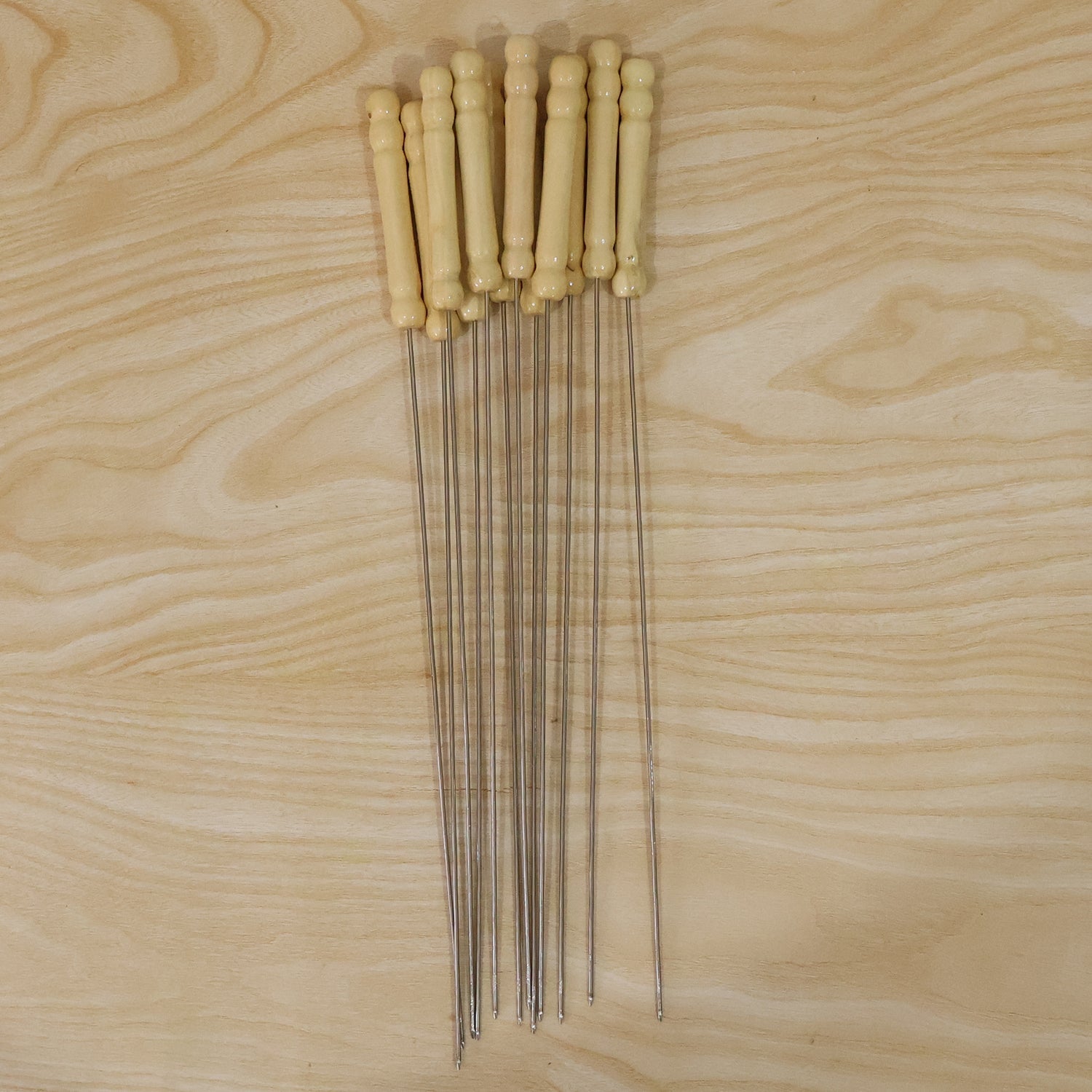 BBQ sticks set for grilling