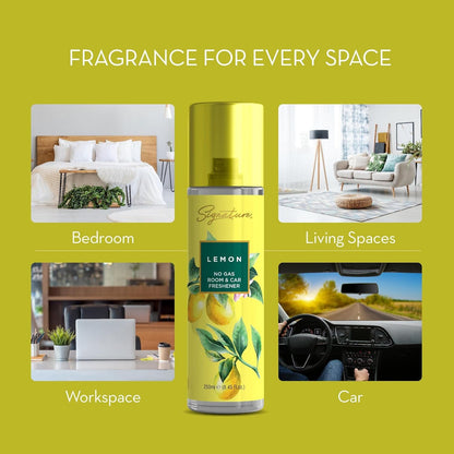 long lasting lemon fragrance spray
