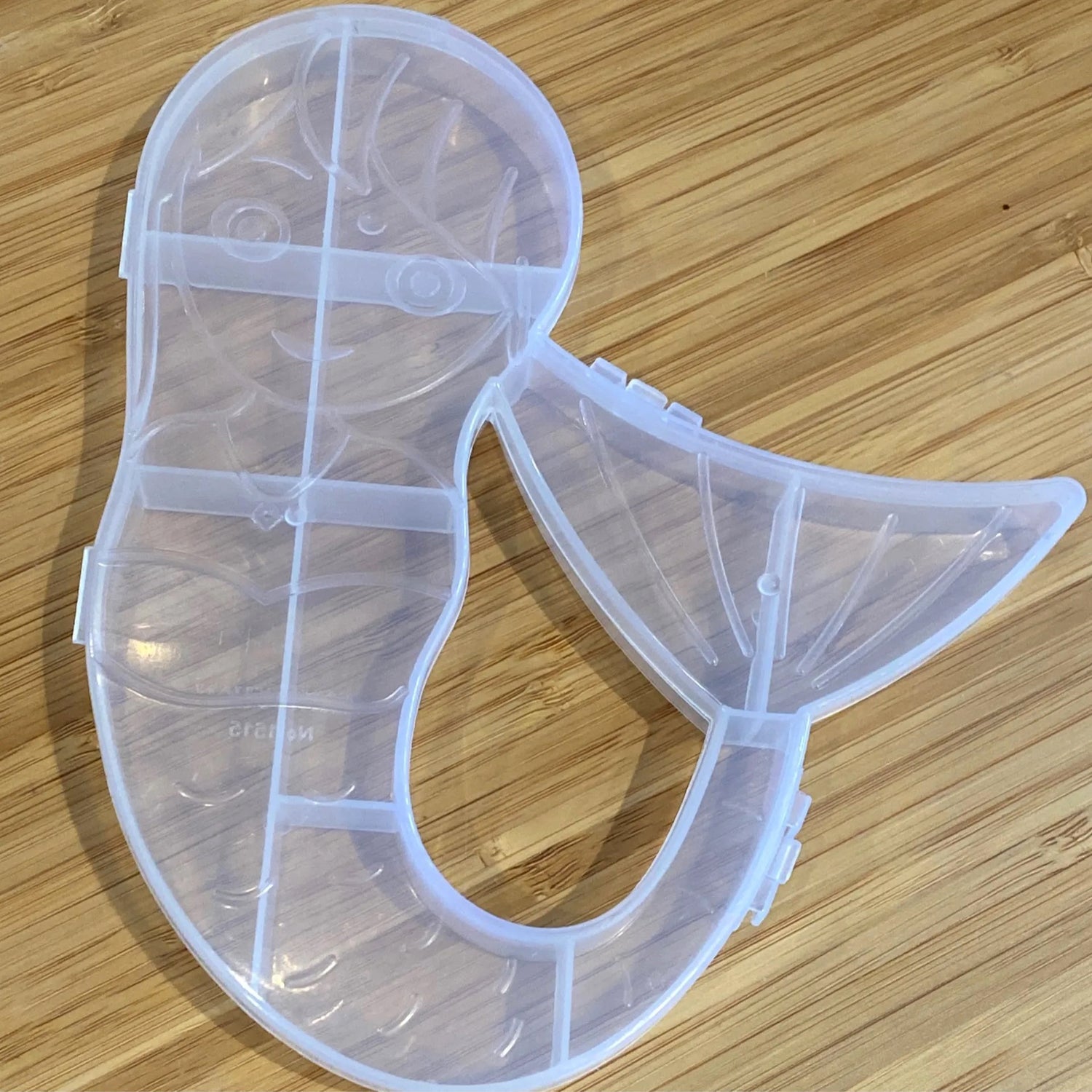 Mermaid plastic storage box back view India
