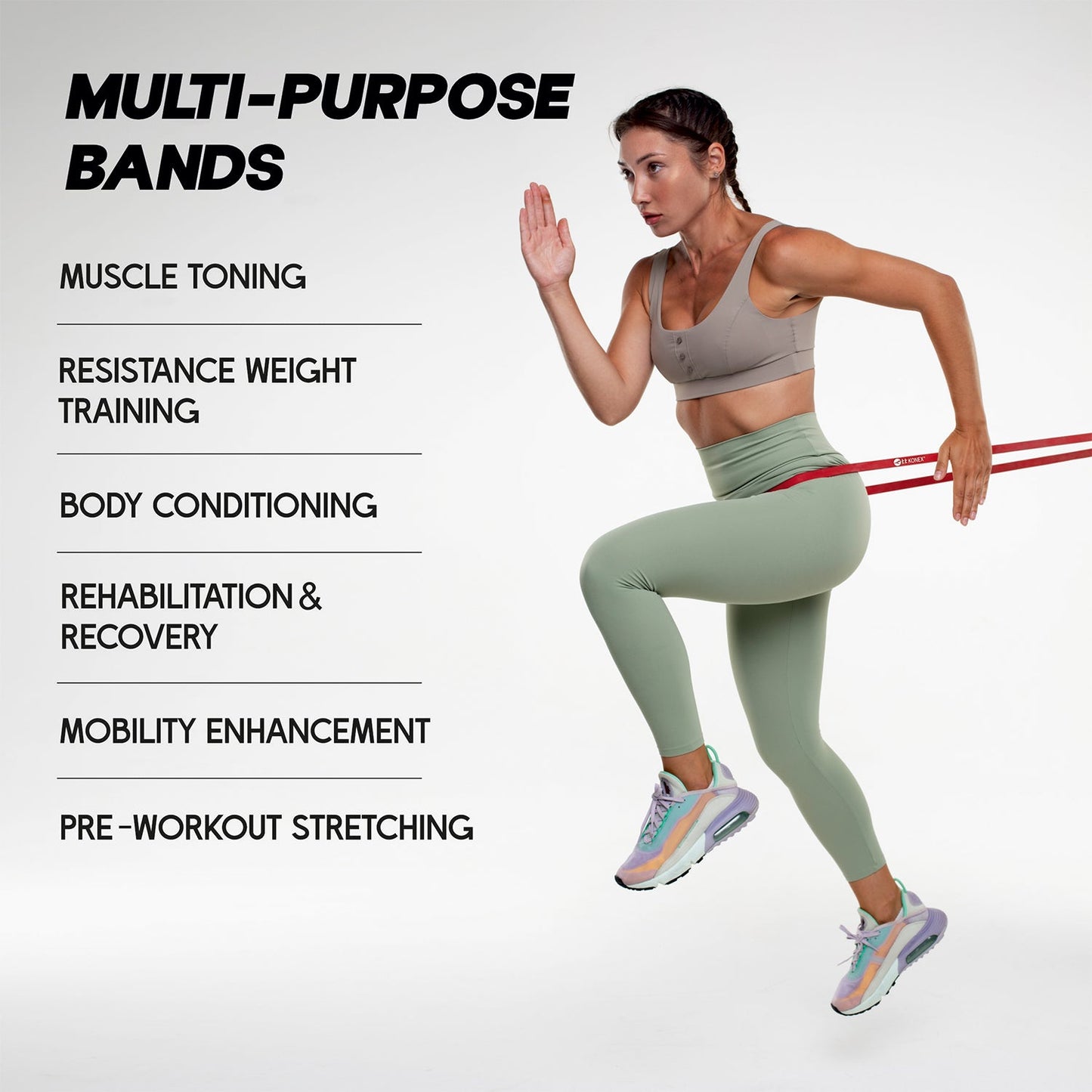 Heavy-Duty Resistance Exercise Band  2080×13 mm