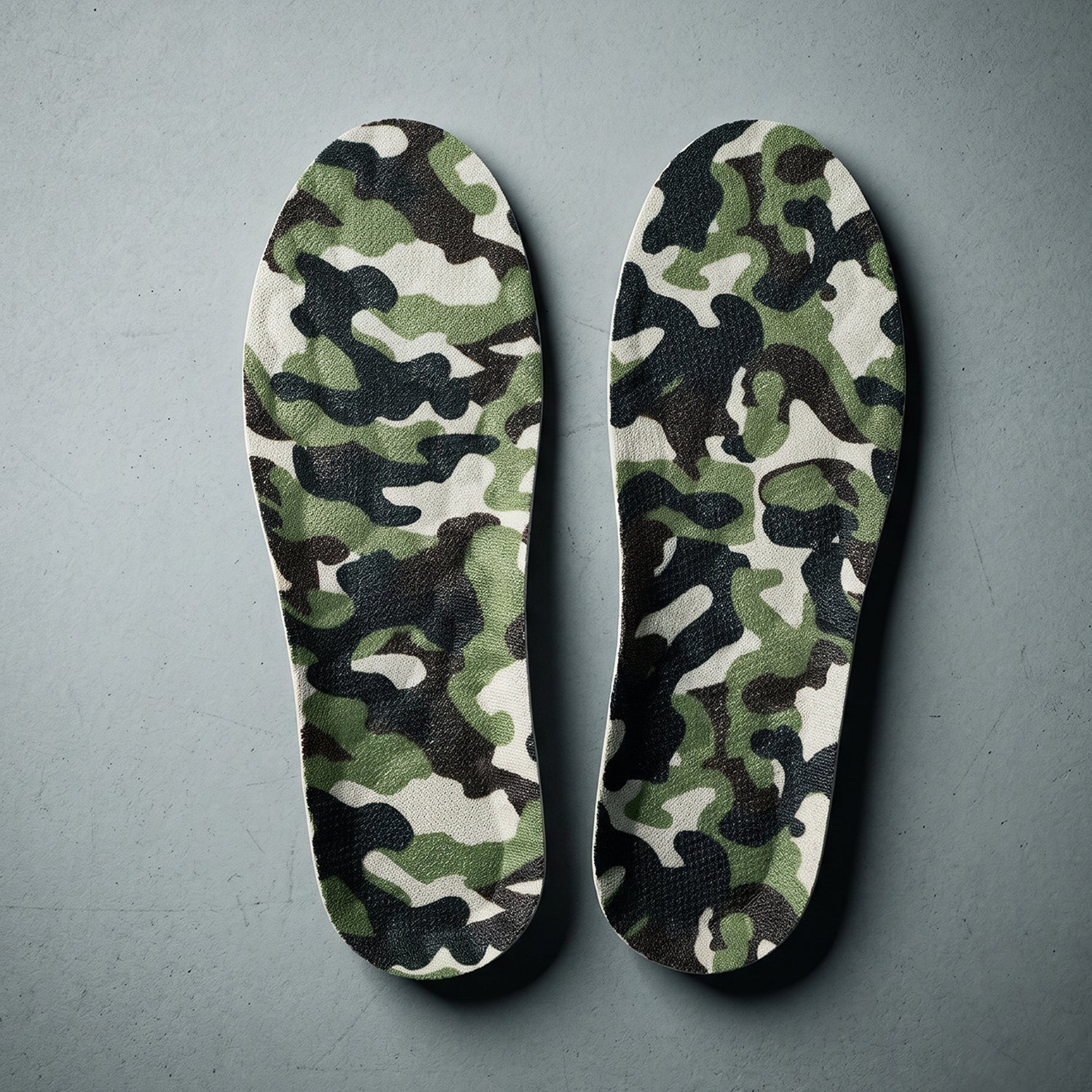 soft cushion shoe inserts camouflage